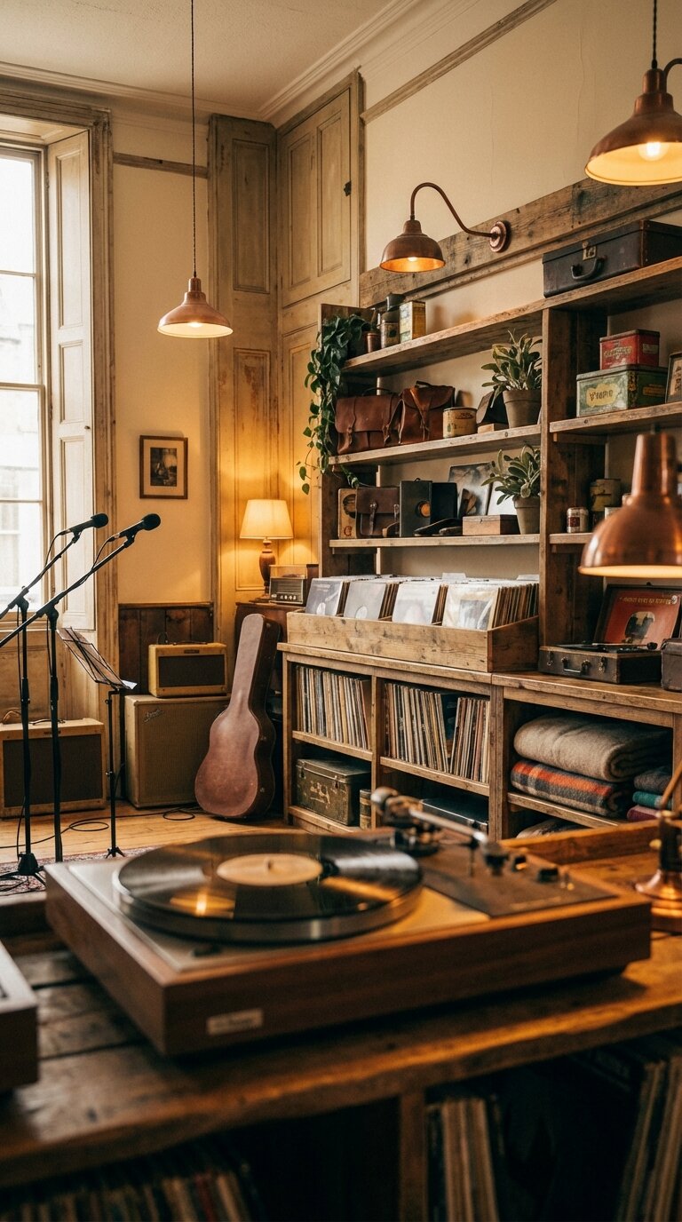 Interior of Revolve Buy-Sell-Trade, a vintage mercantile space in West Asheville used for Secret Sounds live recordings